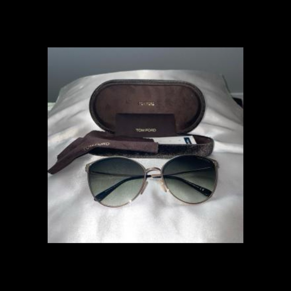 Tom Ford Gray Sunglasses with Case